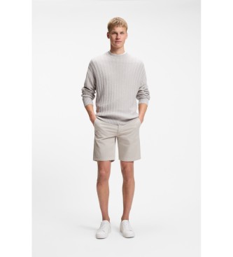 BOSS Beige shorts i slim fit
