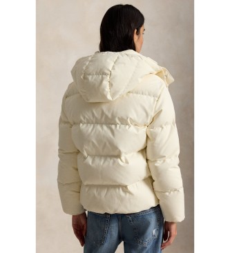 Polo Ralph Lauren Cream-white down-filled quilted jacket