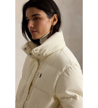 Polo Ralph Lauren Cream-white down-filled quilted jacket