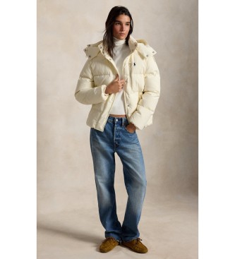 Polo Ralph Lauren Cream-white down-filled quilted jacket