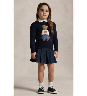 Polo Ralph Lauren Navy Polo Bear cotton jumper
