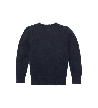 Polo Ralph Lauren Navy Polo Bear cotton jumper
