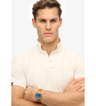 Superdry Koszulka polo w stylu vintage, w stylu „destroy”, w kolorze złamanej bieli