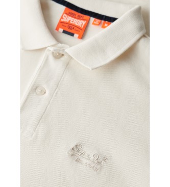 Superdry Koszulka polo w stylu vintage, w stylu „destroy”, w kolorze złamanej bieli