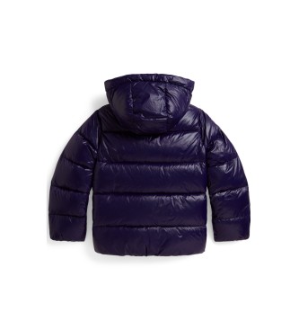 Polo Ralph Lauren Navy shiny down jacket with hood