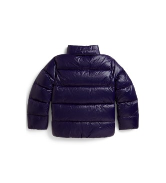 Polo Ralph Lauren Navy shiny down jacket with hood