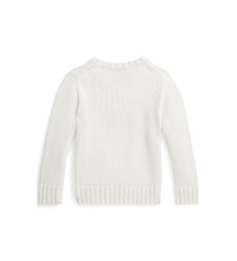 Polo Ralph Lauren Jersey Emblemático con bandera blanco