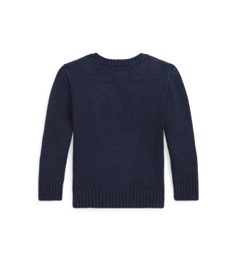 Polo Ralph Lauren Suéter de algodón con el osito de Polo marino