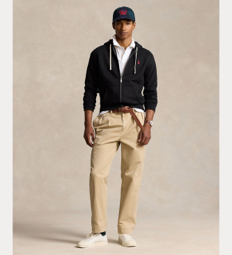 Polo Ralph Lauren RL Sweatshirt mit Kapuze schwarz