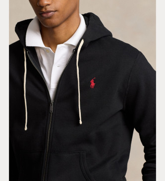 Polo Ralph Lauren RL Sweatshirt mit Kapuze schwarz