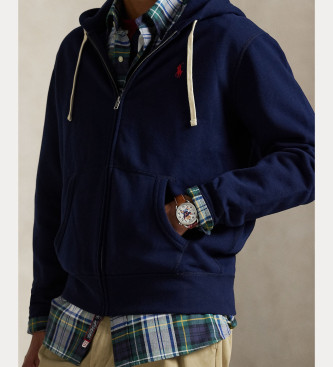 Polo Ralph Lauren Sweatshirt RL com capuz azul-marinho
