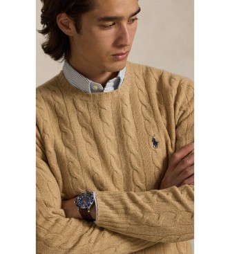 Polo Ralph Lauren Maglione in lana e cashmere beige