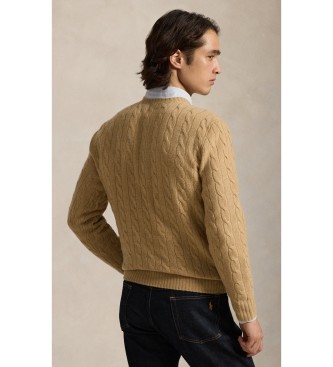 Polo Ralph Lauren Maglione in lana e cashmere beige