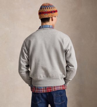 Polo Ralph Lauren Sudadera Vintage Fit con Polo Bear gris