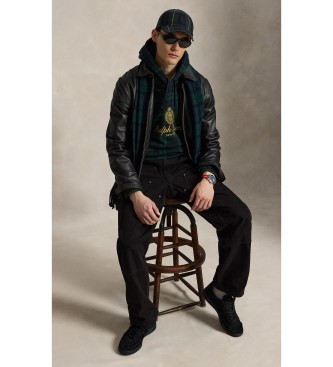 Polo Ralph Lauren Felpa Flock nero, verde