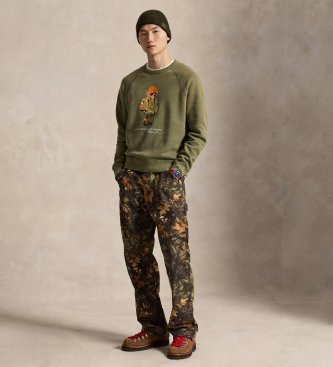 Polo Ralph Lauren Sudadera de felpa con Polo Bear verde
