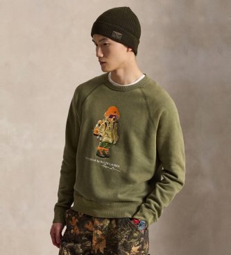 Polo Ralph Lauren Sudadera de felpa con Polo Bear verde
