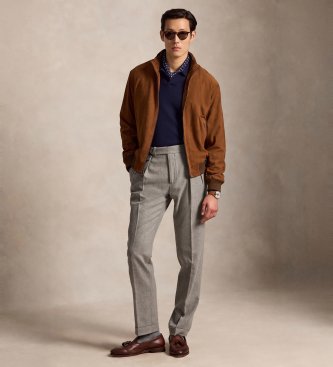 Polo Ralph Lauren Veste Charleton en daim marron