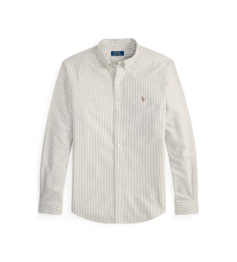 Polo Ralph Lauren Camisa oxford con rayas Custom Fit blanco