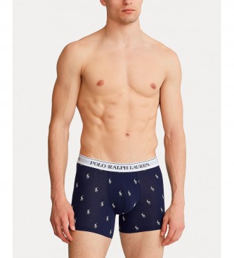 Polo Ralph Lauren Set de 3 boxers marinho, estampado e branco
