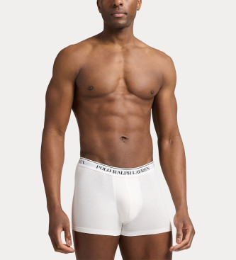 Polo Ralph Lauren Conjunto de 3 cuecas clássicas de algodão branco, cinza, preto