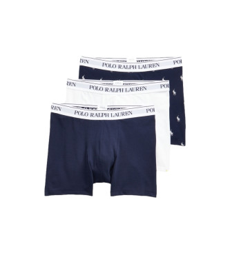Polo Ralph Lauren Set 3 boxers azul, branco