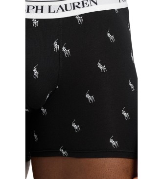 Polo Ralph Lauren Zestaw 3 par bokserów z elastycznej bawełny w kolorach: czarnym, białym i szarym