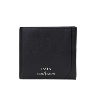 Polo Ralph Lauren Monedero billetera de Piel Suave negro