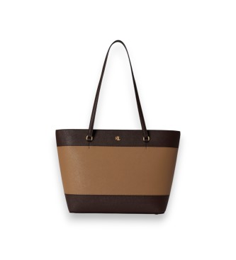 Lauren Ralph Lauren Bolso tote Karly mediano de piel beige