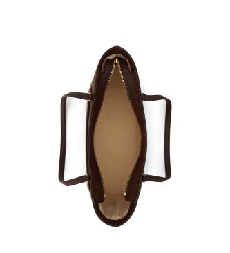 Lauren Ralph Lauren Bolso tote Karly mediano de piel beige