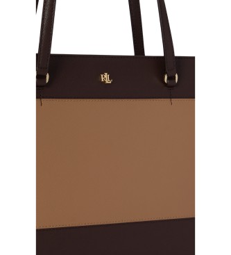 Lauren Ralph Lauren Bolso tote Karly mediano de piel beige