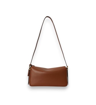 Lauren Ralph Lauren Bolso Farrah mediano de piel de napa marrón
