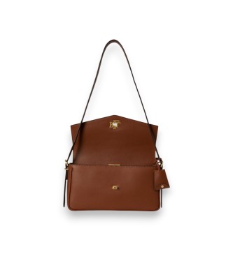 Lauren Ralph Lauren Bolso Farrah mediano de piel de napa marrón