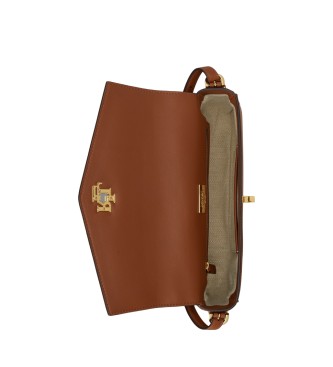 Lauren Ralph Lauren Bolso Farrah mediano de piel de napa marrón