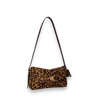 Lauren Ralph Lauren Bolso Farrah mediano con estampado marrón