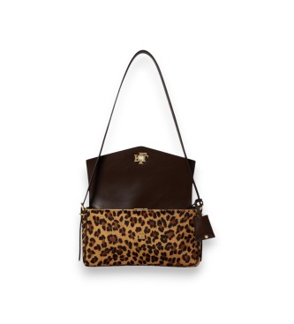 Lauren Ralph Lauren Bolso Farrah mediano con estampado marrón