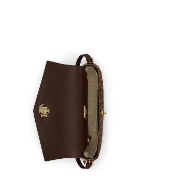 Lauren Ralph Lauren Bolso Farrah mediano con estampado marrón