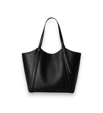 Lauren Ralph Lauren Bolso tote Tasha grande de piel de napa negro