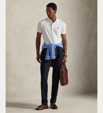 Polo Ralph Lauren Stretch-Piqué-Poloshirt Custom Slim Fit weiß