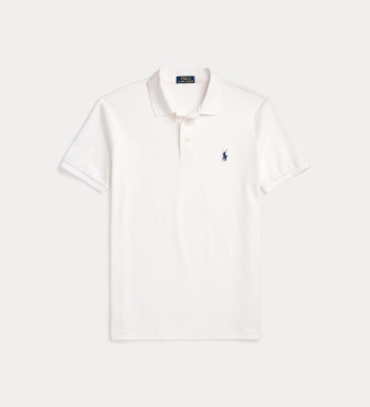 Polo Ralph Lauren Stretch-Piqué-Poloshirt Custom Slim Fit weiß