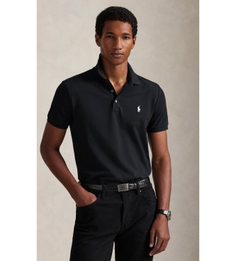 Polo Ralph Lauren Polo de piqué elástico Custom Slim Fit negro