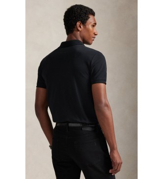 Polo Ralph Lauren Polo de piqué elástico Custom Slim Fit negro