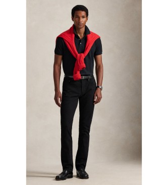 Polo Ralph Lauren Polo de piqué elástico Custom Slim Fit negro