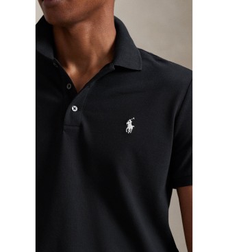 Polo Ralph Lauren Polo de piqué elástico Custom Slim Fit negro