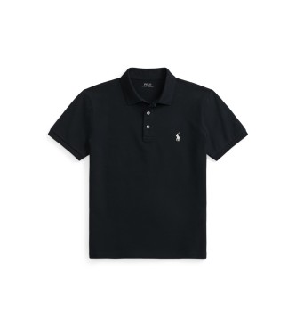 Polo Ralph Lauren Polo de piqué elástico Custom Slim Fit negro