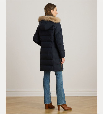 Lauren Ralph Lauren Down coat with navy synthetic fur