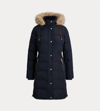 Lauren Ralph Lauren Down coat with navy synthetic fur