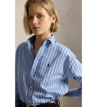 Polo Ralph Lauren Blue Relaxed Fit striped cotton shirt