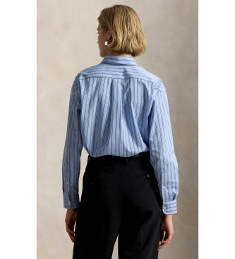 Polo Ralph Lauren Blue Relaxed Fit striped cotton shirt