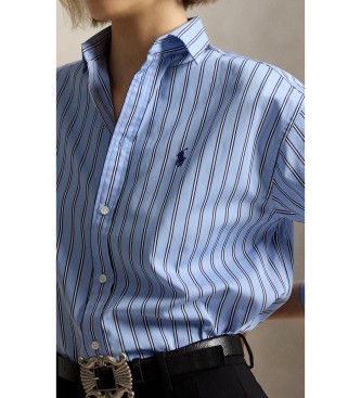 Polo Ralph Lauren Blue Relaxed Fit striped cotton shirt